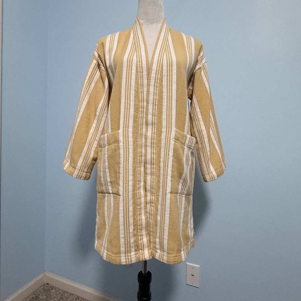 Eileen Fisher Petite Striped Kimono Jacket Size Ps